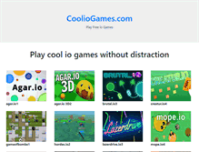 Tablet Screenshot of cooliogames.com